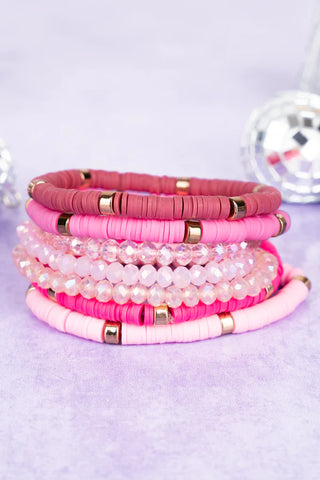 Light Pink Bracelet Stack