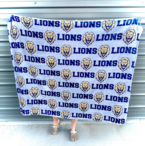 Lions Throw Blanket