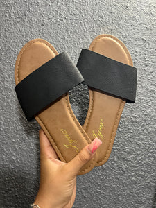 black band sandals