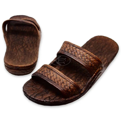Dark Brown Hawaiian Sandals