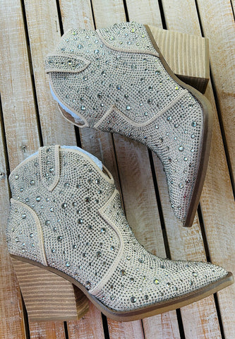 Taupe Bling Boots