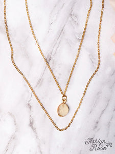 Clear Druzy Necklace