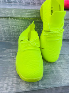 Whitney Running Sneaker - Neon Lime