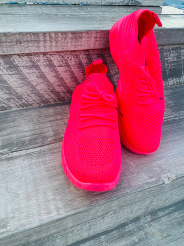 Whitney Running Sneaker - Neon Pink