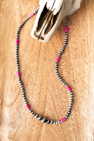 Rio Valley Navajo Necklace - Pink