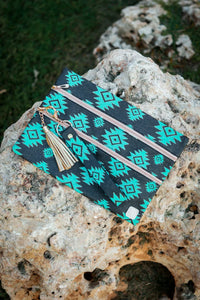 Turquoise Aztec Versi Bag