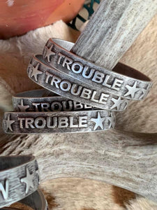 Vintage Rodeo Style Bangle - Trouble