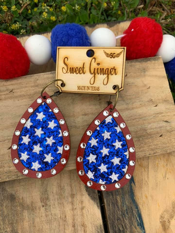 Patriotic Star Earrings