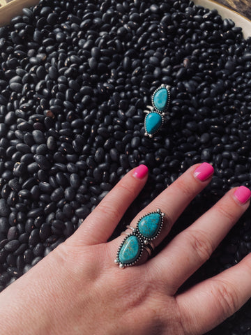 Finley Adjustable Turquoise Ring