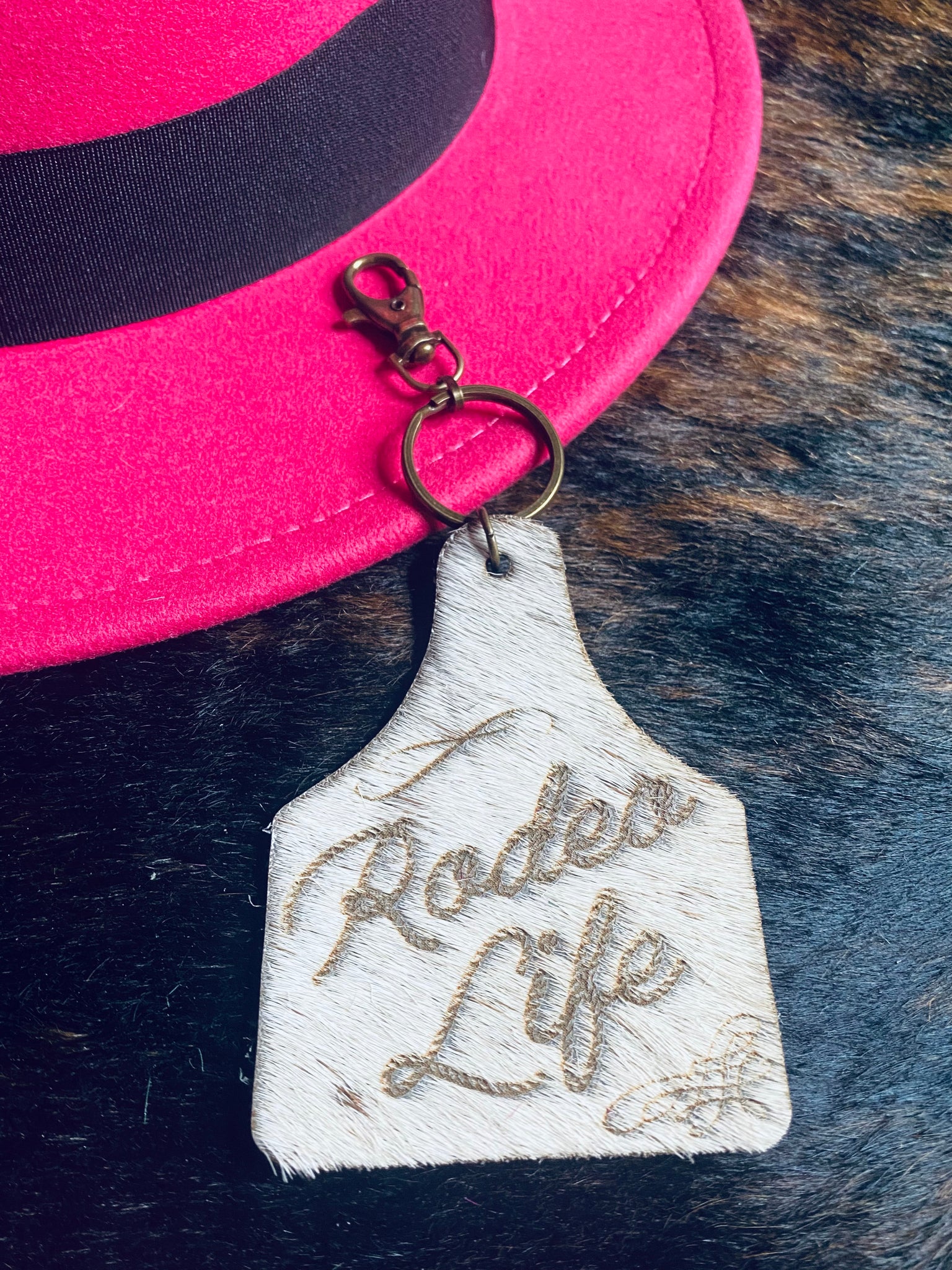Hide Keychain - Rodeo Life