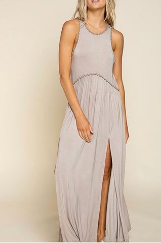 Romantic Nights Taupe Dress