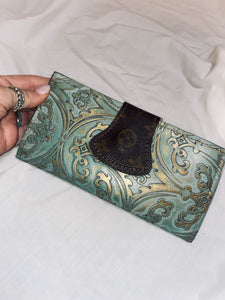 Turquoise Tooled Keep It Gypsy Wallet