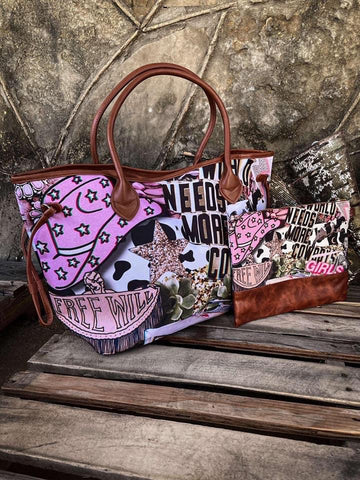 Cowgirl Tote + Clutch