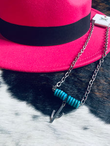 Stylin Turquoise Bar Necklace