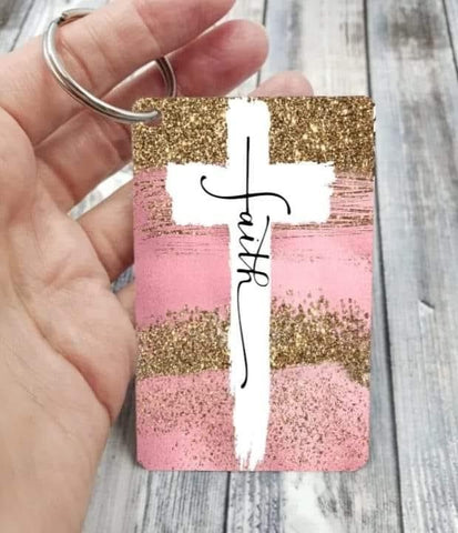 Faith Cross Keychain